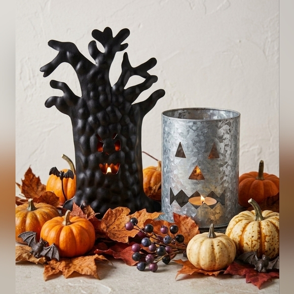 Disney Other - Spooky Halloween Candle Holder Set Of 2 Gothic Fall Home Decor Interior COPY🇺🇦
